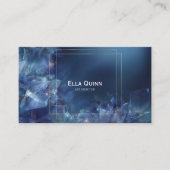 Luxe etherische Abstracte bloemengoud Lijst Visitekaartje (Voorkant)