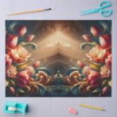 Luxe etherische barokke bloemendecoupage tissuepapier (Craft)