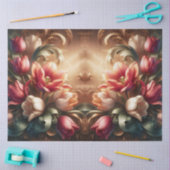 Luxe etherische barokke bloemendecoupage tissuepapier (Craft)