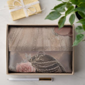 Luxe etherische schoonheid en barokke stijl bloeme tissuepapier (Geschenk)