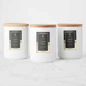 Luxe etiketten voor productverpakking (zwart en go (Flessen)