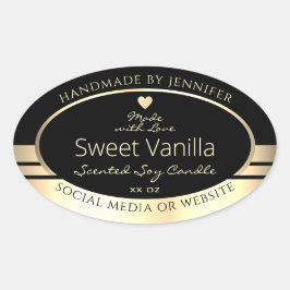 Luxe etiketten voor productverpakking (zwart en go