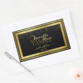 Luxe etiketten voor productverpakking (zwart en go (Envelop)