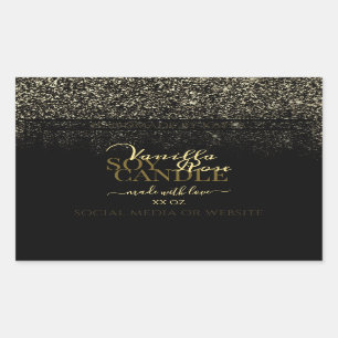 Luxe etiketten voor productverpakking (zwart en go
