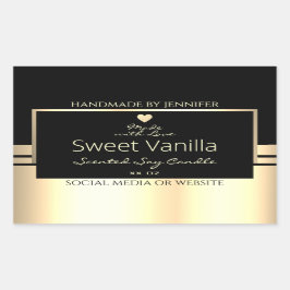 Luxe etiketten voor productverpakking (zwart en go