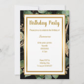 LUXE EUCALYPTUS BLACK SAGE GROEN SAGE INVITATIE KAART (Voorkant)