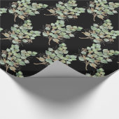 LUXE EUCALYPTUS BLACK WRAPPINGPAPIER CADEAUPAPIER (Hoek)