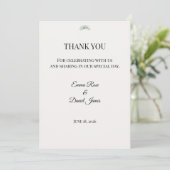 Luxe Eucalyptus Groene Decoratie Bedankkaart (Staand voorkant)