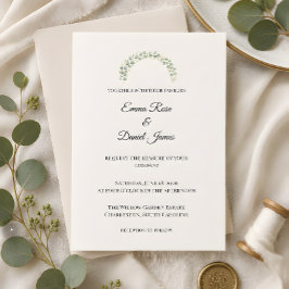 Luxe Eucalyptus Groene Huwelijkdecoratie Kaart