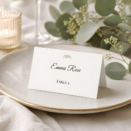 Luxe Eucalyptus Groene Huwelijksdecoratie Plaatskaartje