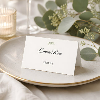 Luxe Eucalyptus Groene Huwelijksdecoratie Plaatskaartje