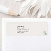 Luxe Eucalyptus Groene Retouradres  Etiket (Insitu)
