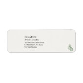 Luxe Eucalyptus Groene Retouradres  Etiket (Voorkant)
