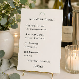 Luxe Eucalyptus Groene Signature Dranken Menu