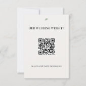 Luxe Eucalyptus Groene Website QR Kaart (Voorkant)