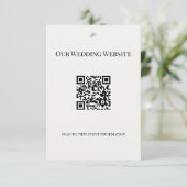 Luxe Eucalyptus Groene Website QR Kaart (Staand voorkant)