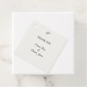 Luxe Eucalyptus Groenelementen Bedankjes Labels (In situ)