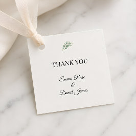 Luxe Eucalyptus Groenelementen Bedankjes Labels