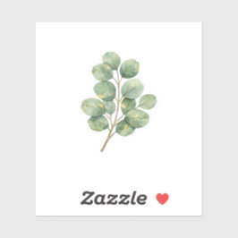 Luxe Eucalyptusbladsticker Elegante Saliegroene Ti Sticker
