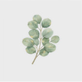 Luxe Eucalyptusbladsticker Elegante Saliegroene Ti Sticker (Voorkant)