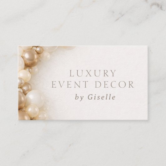 Luxe evenementendecoratie Feestdecoratie Visitekaartje (Voorkant)