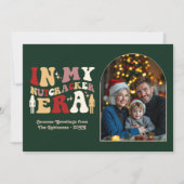 Luxe Evergreen My Nutcracker Era Christmas Photo Feestdagenkaart (Voorkant)