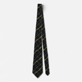 Luxe Executive Das | Zwart & Goud Marmer (Voorkant)