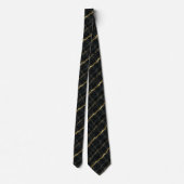 Luxe Executive Das | Zwart & Goud Marmer (Achterkant)