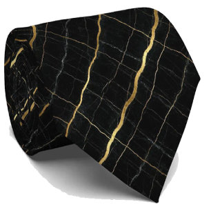 Luxe Executive Das Zwart & Goud Marmer