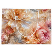 Luxe Fantasie Bloemen Groot Cadeauzakje (Achterkant)