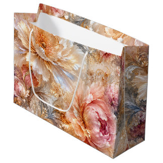 Luxe Fantasie Bloemen Groot Cadeauzakje