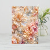 Luxe Fantasie Bloemen Kaart (Staand voorkant)
