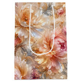 Luxe Fantasie Bloemen Medium Cadeauzakje (Achterkant)