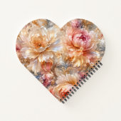 Luxe Fantasie Bloemen Notitieboek (Achterkant)