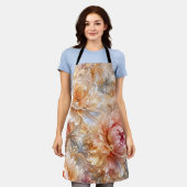 Luxe Fantasie Bloemen Schort (Gedragen)
