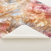 Luxe Fantasie Bloemen Sherpa Deken (3/4)