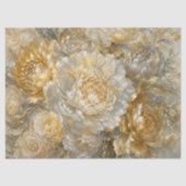 Luxe Fantasie Bloemen Tissuepapier (Voorkant)