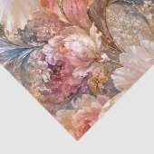Luxe Fantasie Bloemen Tissuepapier (Detail)