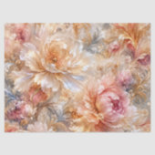 Luxe Fantasie Bloemen Tissuepapier (Voorkant)