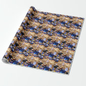 Luxe Fantasy Edelsteen Abstract Cadeaupapier (Uitgerold)