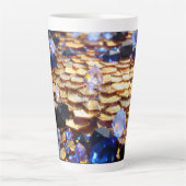 Luxe Fantasy Edelsteen Abstract Latte Mok (Voorkant)