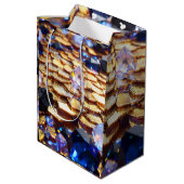 Luxe Fantasy Edelsteen Abstract Medium Cadeauzakje (Achterkant Gekanteld)