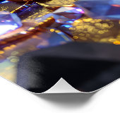 Luxe Fantasy Edelsteen Abstract Perfect Poster (Hoek)