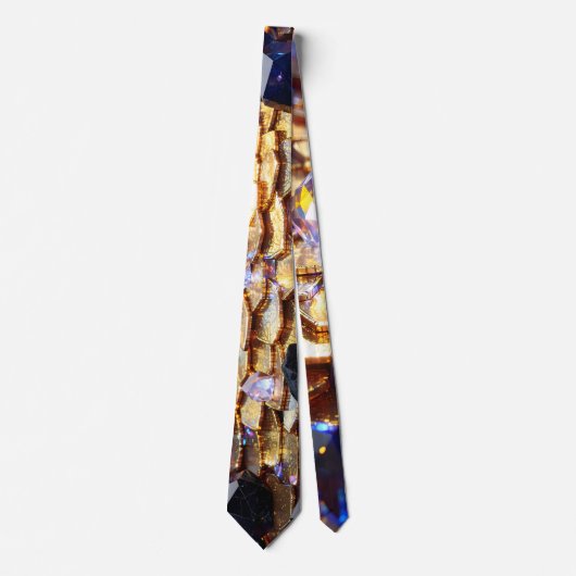 Luxe Fantasy Edelsteen Abstract Stropdas (Voorkant)