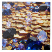 Luxe Fantasy Edelsteen Abstract Tegeltje (Voorkant)