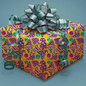 Luxe faux glitter gnomen petten Kerstmis Inpakpapier Vel