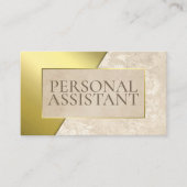 Luxe FAUX Gold Casual persoonlijk assistent Visitekaartje (Voorkant)