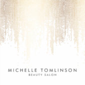 Luxe Faux Gold Confetti Rain Beauty Salon Sticker (Voorkant)