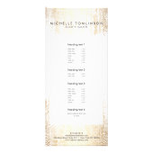 Luxe Faux Gold Confetti Rain Pattern Reclamekaart (Voorkant)