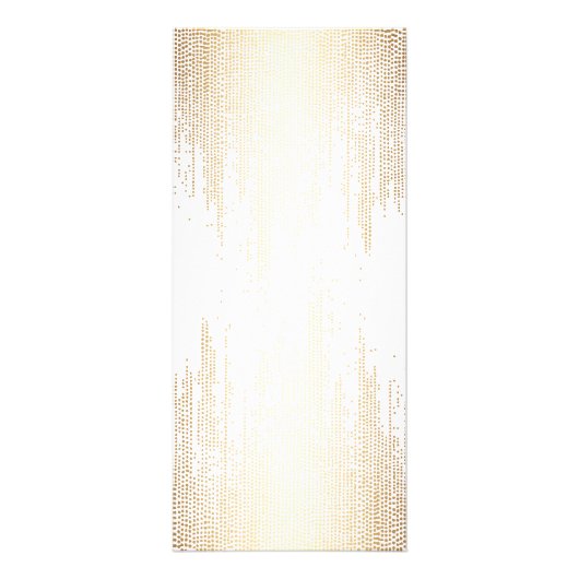 Luxe Faux Gold Confetti Rain Pattern Reclamekaart (Achterkant)